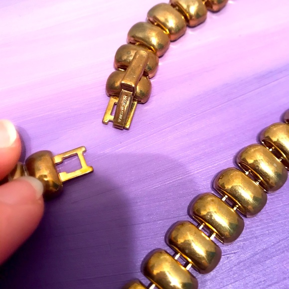 Stunning Egyptian Style Vintage Metal Necklace - Picture 5 of 7